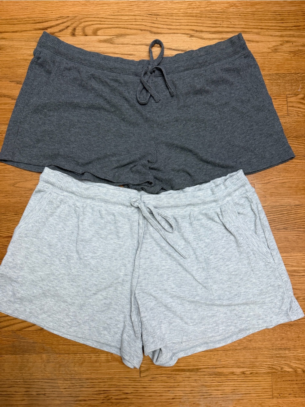 Joyspun Women’s Lounge Shorts Set of 2 Size 3X 22W-24W Gray